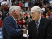 DEAN SMITH AND JOHN WOODEN